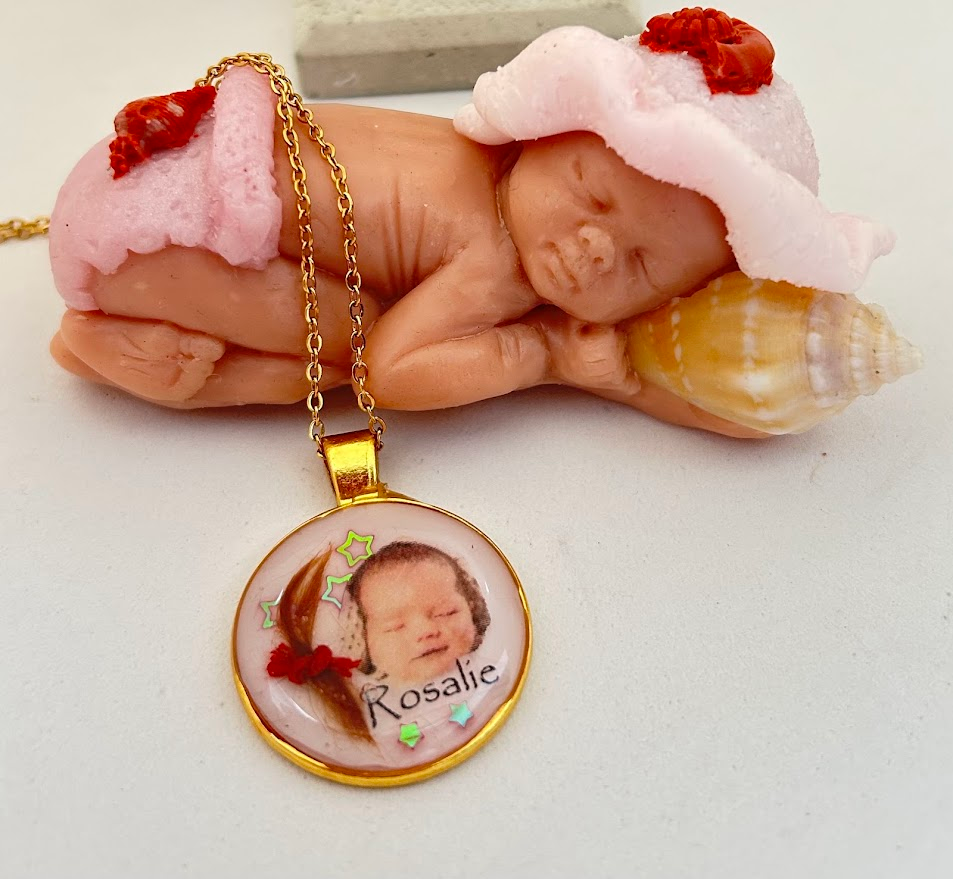 Babyhaar Anhänger, Kleine Locke – große Liebe