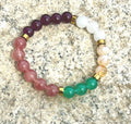 Perlenarmband Tigerauge-Amethyst-Zitrine_Mondstein