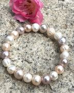 Süsswasser_Perlenarmband rosé