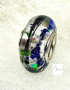 Sissirela CharmBead mit Tierfell | Glücksperle | Erinnerungsperle | 925 Silber
