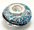 Sissirela CharmBead mit Tierfell | mit Glitzer| Glücksperle | Erinnerungsperle | 925 Silber